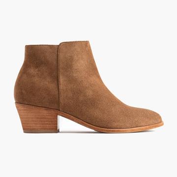 Botki Damskie Thursday Boots Downtown Zamszowe Brązowe | PL391PLL