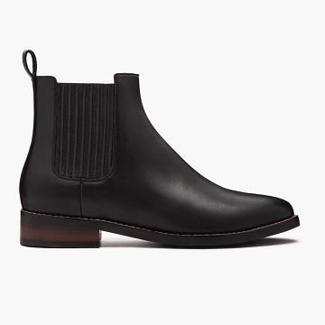 Buty Chelsea Damskie Thursday Boots Dreamer Skórzane Czarne | PL186OKI