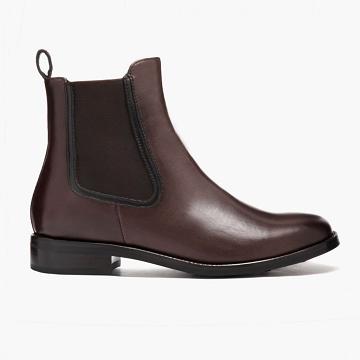 Buty Chelsea Damskie Thursday Boots Duchess Skórzane Brązowe | PL363FDN