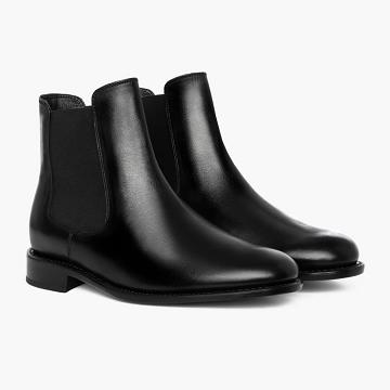 Buty Chelsea Męskie Thursday Boots Cavalier Skórzane Czarne | PL17CTV