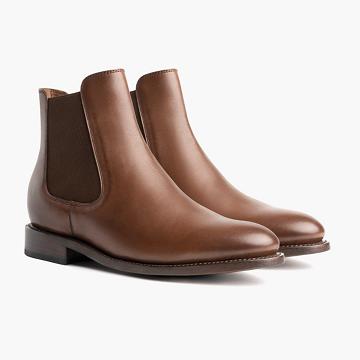 Buty Chelsea Męskie Thursday Boots Cavalier Skórzane Brązowe | PL19ZUT