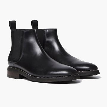 Buty Chelsea Męskie Thursday Boots Duke Skórzane Czarne | PL25FDN