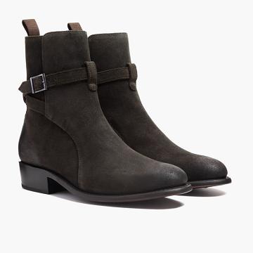 Buty Chelsea Męskie Thursday Boots Rogue Zamszowe Czarne | PL37WNB