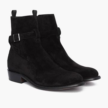 Buty Chelsea Męskie Thursday Boots Rogue Zamszowe Rugged & Resilient Czarne | PL42VRW