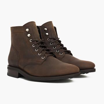 Buty Chukka Męskie Thursday Boots President Skórzane Brązowe | PL52DFM