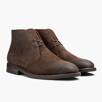 Buty Chukka Męskie Thursday Boots Scout Zamszowe Kawa | PL61RVD