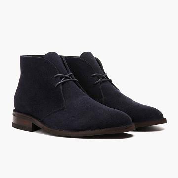 Buty Chukka Męskie Thursday Boots Scout Zamszowe Niebieskie | PL62EBC
