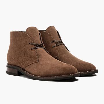 Buty Chukka Męskie Thursday Boots Scout Zamszowe Rugged & Resilient Kawa | PL63WNB