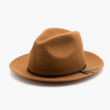 Czapki Męskie Thursday Boots Luke Fedora Wełna Brązowe | PL311FDN