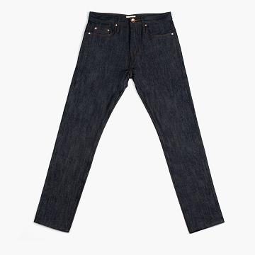 Jeansy Męskie Thursday Boots Selvedge Tapered Bawełniane Granatowe | PL277CTV