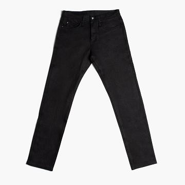 Jeansy Męskie Thursday Boots Stretch Selvedge Tapered Bawełniane Czarne | PL278XYU