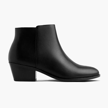 Kozaki Damskie Thursday Boots Downtown Skórzane Czarne | PL390DFM2