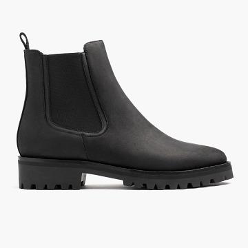 Kozaki Damskie Thursday Boots Legend Skórzane Czarne | PL390DFM15