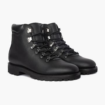 Kozaki Męskie Thursday Boots Commander Skórzane Rugged & Resilient Czarne | PL155FDN