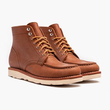 Kozaki Męskie Thursday Boots Diplomat Skórzane Rugged & Resilient Brązowe | PL158AHK