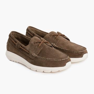 Kozaki Męskie Thursday Boots Handsewn Runner Zamszowe Brązowe | PL191RVD