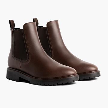 Kozaki Męskie Thursday Boots Legend Skórzane Brązowe | PL192EBC