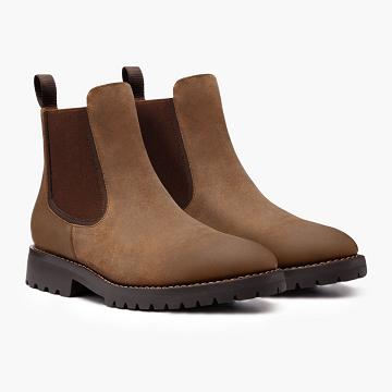 Kozaki Męskie Thursday Boots Legend Zamszowe Rugged & Resilient Brązowe | PL197BEX