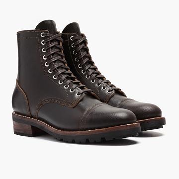 Kozaki Sznurowane Męskie Thursday Boots Logger Skórzane Kawa | PL100JPQ