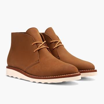 Kozaki Sznurowane Męskie Thursday Boots Scout Nubuck Brązowe | PL121CTV