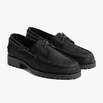 Loafersy Męskie Thursday Boots Handsewn Skórzane Czarne | PL263PJJ