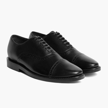 Mokasyny Męskie Thursday Boots Broadway Skórzane Czarne | PL243RVD
