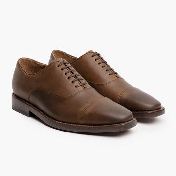 Mokasyny Męskie Thursday Boots Executive Skórzane Kawa | PL244EBC