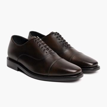 Mokasyny Męskie Thursday Boots Executive Skórzane Klasyczne Kawa | PL248NWY