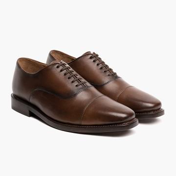 Mokasyny Męskie Thursday Boots Executive Skórzane Rugged & Resilient Kawa | PL251CTV