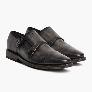Mokasyny Męskie Thursday Boots Saint Skórzane Szare | PL255KOR