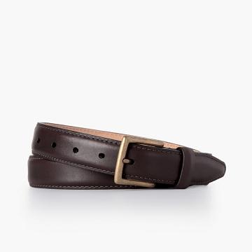 Paski Damskie Thursday Boots Klasyczne Skórzane Brązowe | PL390DFM30