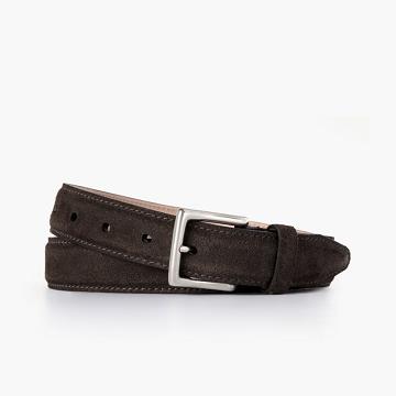 Paski Damskie Thursday Boots Klasyczne Zamszowe Oliwkowe | PL390DFM32
