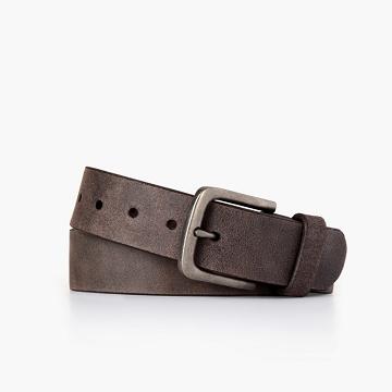 Paski Męskie Thursday Boots Heritage Skórzane Klasyczne Bordowe | PL302VRW