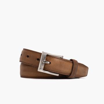 Paski Męskie Thursday Boots Klasyczne Skórzane Brązowe Kawa | PL295RVD
