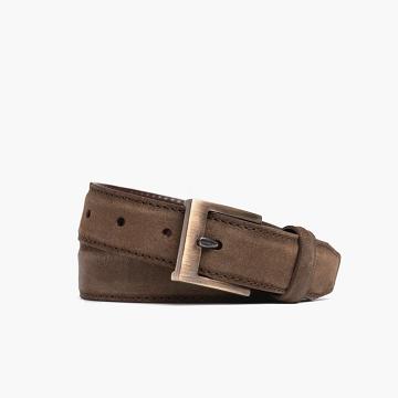 Paski Męskie Thursday Boots Klasyczne Zamszowe Brązowe | PL342OKI