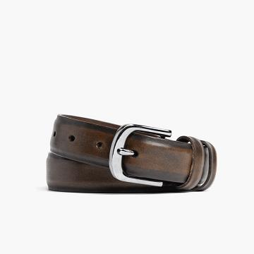 Paski Męskie Thursday Boots Refined Skórzane Czarne Kawa | PL306LIS