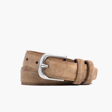 Paski Męskie Thursday Boots Refined Zamszowe Brązowe | PL309HAP