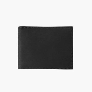 Portfele Męskie Thursday Boots Bifold Skórzane Czarne | PL179HAP