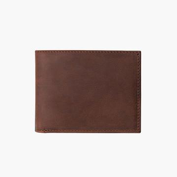 Portfele Męskie Thursday Boots Bifold Skórzane Kawa | PL180GSO
