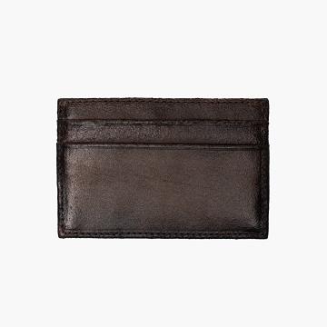Portfele Męskie Thursday Boots Card Holder Skórzane Klasyczne Kawa | PL183PLL