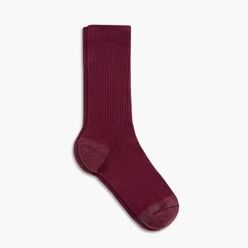 Skarpety Damskie Thursday Boots Sodello Klasyczne Crew Bawełniane Czerwone | PL390DFM39