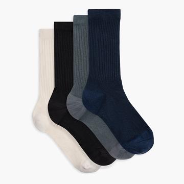 Skarpety Damskie Thursday Boots Sodello Klasyczne Crew Bawełniane 4-Pack Niebieskie Kolorowe | PL390DFM46