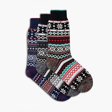 Skarpety Damskie Thursday Boots Sodello Norwegian Bawełniane 3-Pack Kolorowe | PL390DFM54