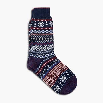 Skarpety Damskie Thursday Boots Sodello Norwegian Bawełniane Multicolor Niebieskie | PL390DFM55