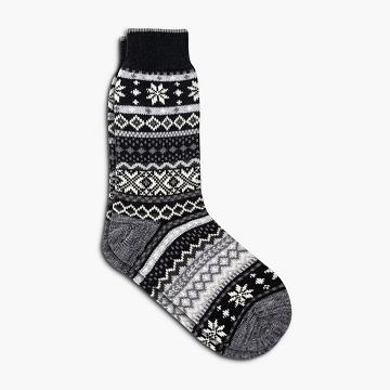 Skarpety Damskie Thursday Boots Sodello Norwegian Bawełniane Multicolor Czarne | PL390DFM57