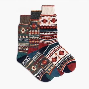 Skarpety Damskie Thursday Boots Sodello Southern Sun Bawełniane 3-Pack Pomarańczowe Kolorowe | PL390DFM58