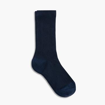 Skarpety Męskie Thursday Boots Sodello Klasyczne Crew Bawełniane Granatowe | PL327BEX
