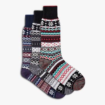 Skarpety Męskie Thursday Boots Sodello Norwegian Bawełniane 3-Pack Kolorowe | PL13MQZ