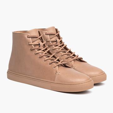 Trampki Męskie Thursday Boots Premier High Tops Skórzane Pomarańczowe | PL215YXF