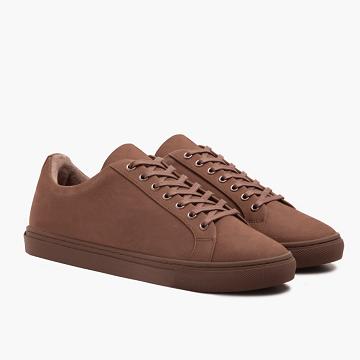 Trampki Męskie Thursday Boots Premier Low Tops Nubuck Brązowe | PL228LIS